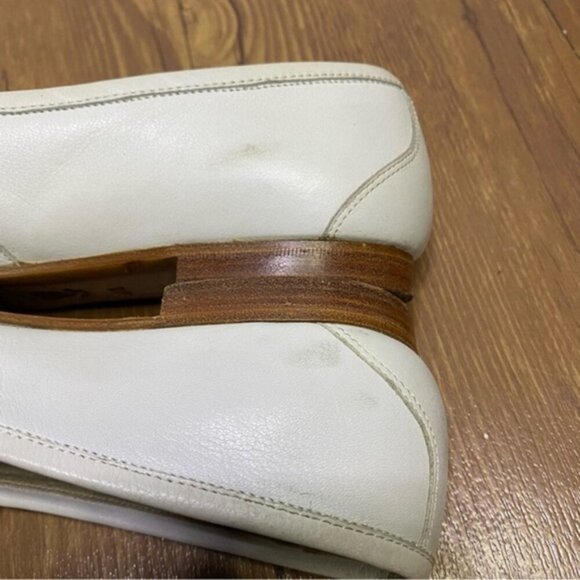 Gucci‎ White Loafer Flat Women Size 37.5 - Picture 12 of 13